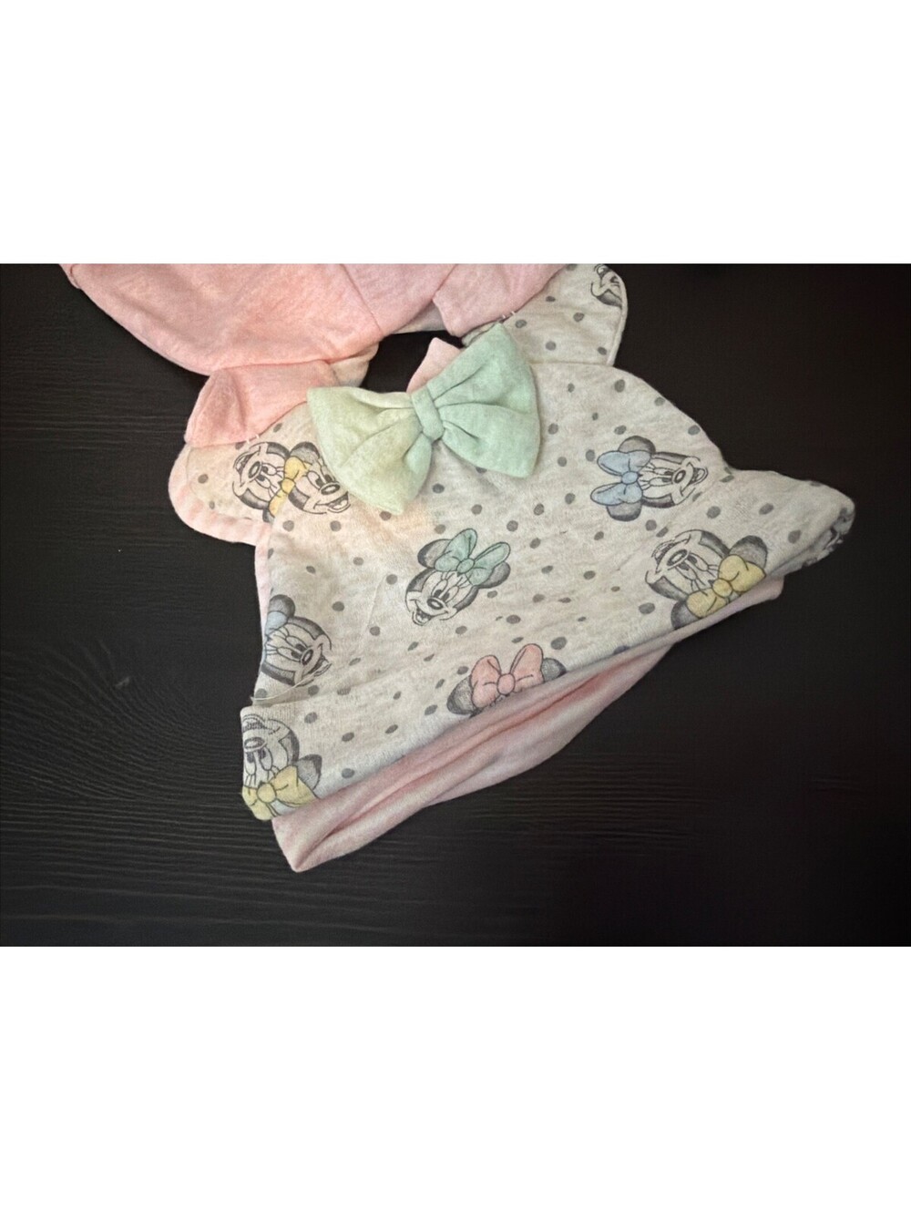 Disney Baby Hat Beanies Minnie Mouse Baby Girl Cap with ears 3 pack Pink 3 to 6M
